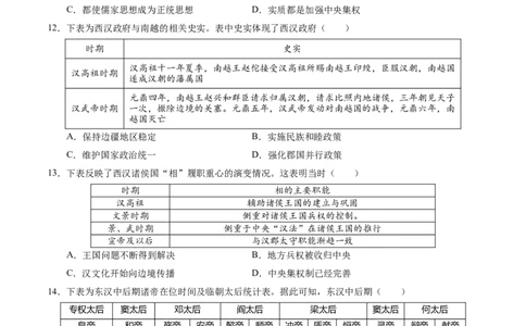 高一历史第一次月考卷（考试版A4）测试范围：1-8课（江苏专用）_1多考区联考试卷_0922黄金卷：2024-2025学年高一上学期第一次月考9科word解析版含答题卡（江苏专用）