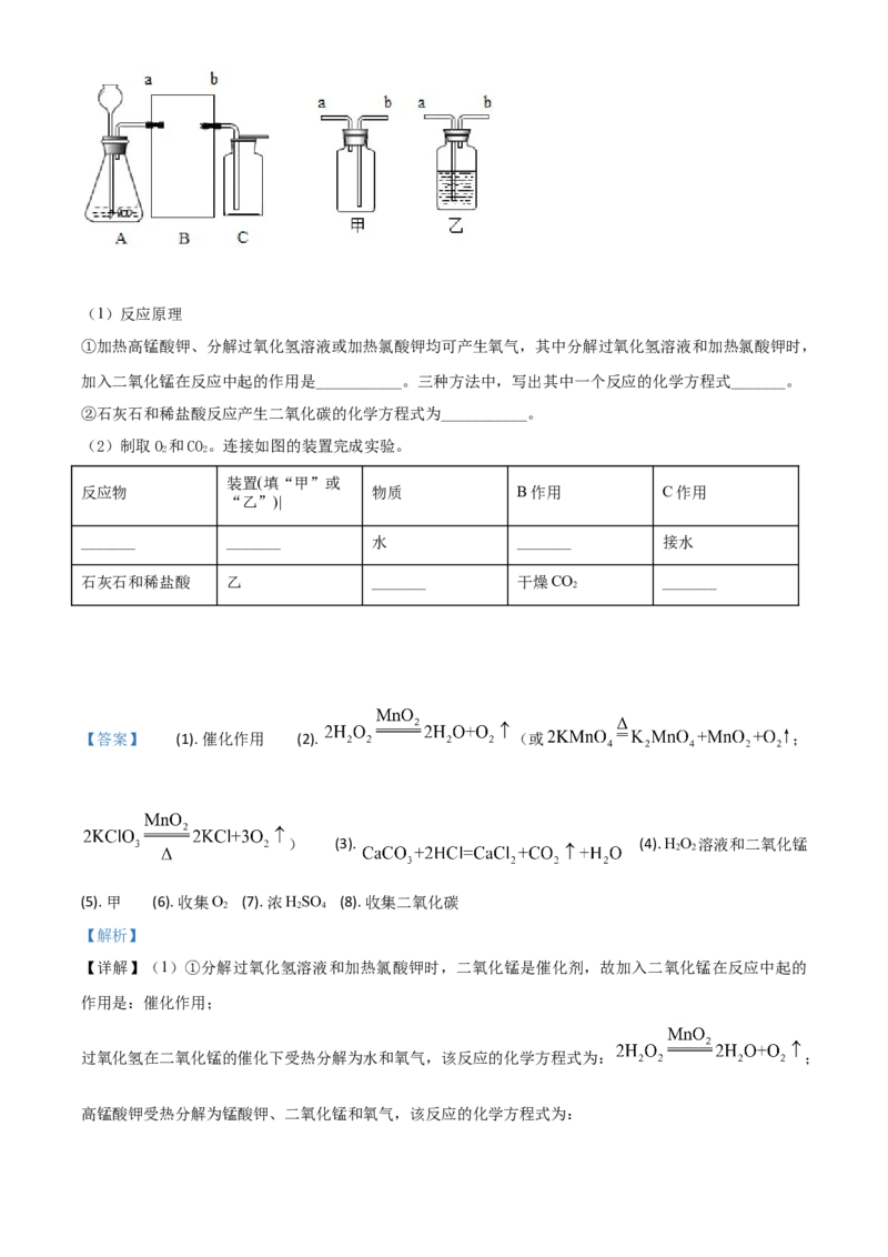精品解析：贵州省安顺市2020年中考化学试题（解析版）_中考真题_5.化学中考真题2015-2024年_2020中考化学真题（113份）_2020年中考真题精品解析化学（贵州安顺卷）精编word版