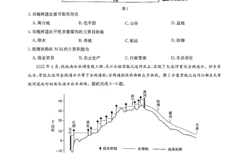 2025届华大新高考联盟高三下学期5月模拟预测地理试题（含答案）_2025年5月_2505212025届华大新高考联盟高三下学期5月模拟预测（全科）