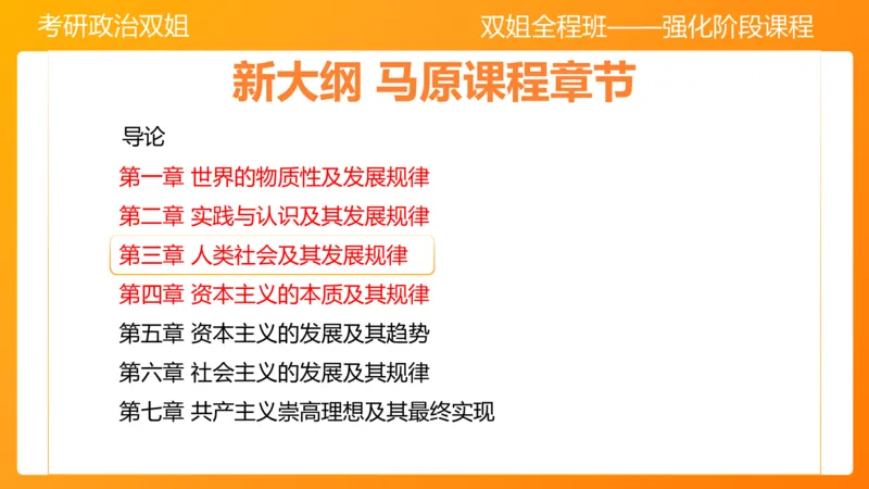 马原7人类社会的存在与发展_2026考公资料_（49）政治理论合集_政治理论合集_2025考研政治_14.双姐_04.强化阶段_00.讲义