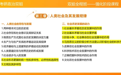马原7人类社会的存在与发展_2026考公资料_（49）政治理论合集_政治理论合集_2025考研政治_14.双姐_04.强化阶段_00.讲义
