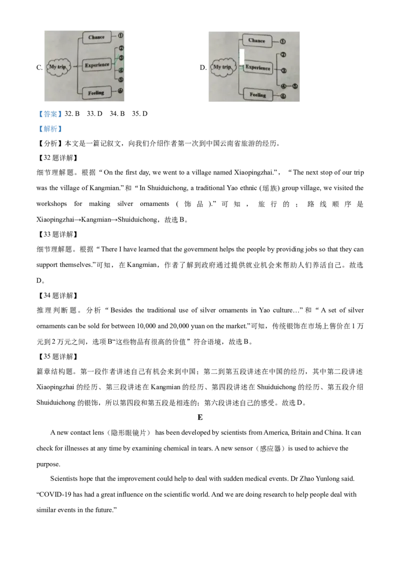 精品解析：重庆市2021年中考英语试题（B卷）（解析版）_中考真题_3.英语中考真题2015-2024年_2021中考英语真题86份_2021重庆_精品解析：重庆市2021年中考英语试题（B卷）