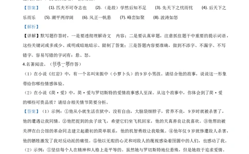 精品解析：河南省2020年中考语文试题（解析版）_中考真题_1.语文中考真题2015-2024年_2020全国多省多地中考语文真题96份_语文真题2020_2020年中考真题精品解析语文（河南卷）精编word版