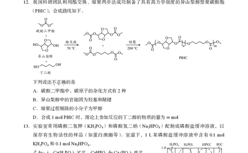 北京市海淀区2024-2025学年上学期高三期末练习化学_2025年1月_250125北京市海淀区2024-2025学年上学期高三期末练习试卷（全科）_北京市海淀区2024-2025学年上学期高三期末练习化学