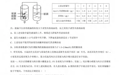 重庆市拔尖强基联盟育才中学校、万州高级中学、西南大学附属中学校2024届高三上学期12月联考生物