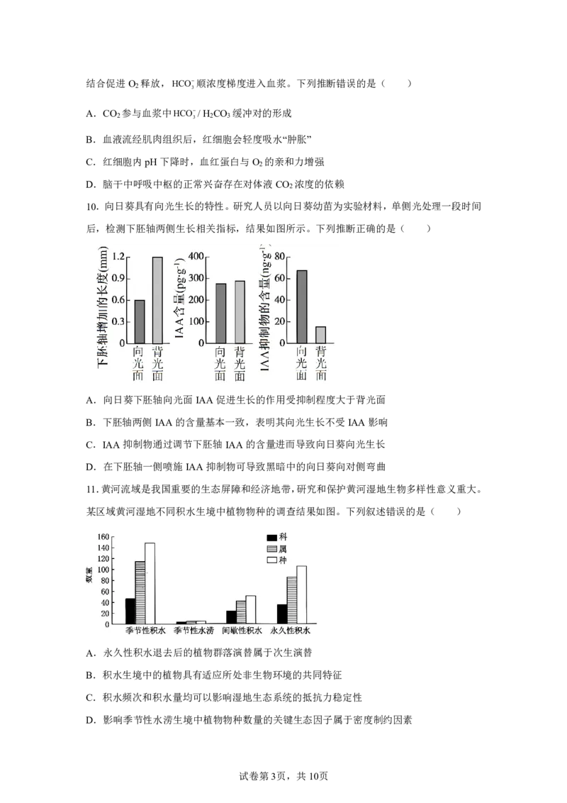 河南2025年高考河南卷生物高考真题文档版_1.高考2025全国各省真题+答案_9.高考生物真题答案更新中