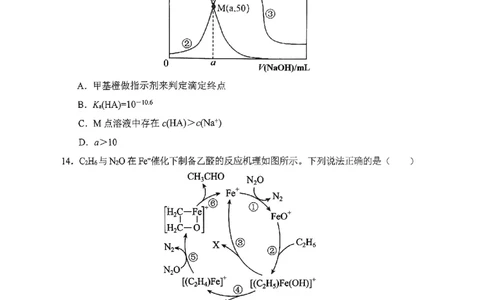 2025届湖南省长沙市高三上学期新高考适应性考试化学试题_2025年1月_250114长沙市2024-2025学年高三上学期新高考适应性考试（全科）