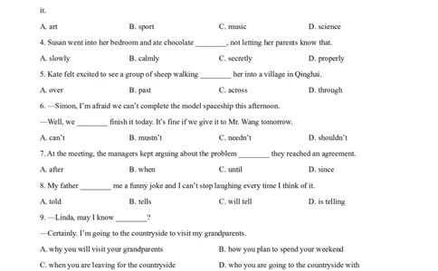 精品解析：浙江省温州市2021年中考英语试题（原卷版）_中考真题_3.英语中考真题2015-2024年_2021中考英语真题86份_2021浙江_精品解析：浙江省温州市2021年中考英语试题