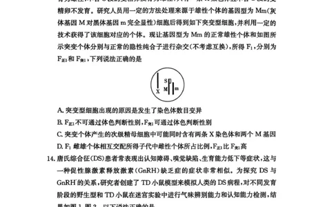 一中月考二_2025年10月_251007湖南省长沙市第一中学2025-2026学年高三上学期月考（二）_湖南省长沙市第一中学2025-2026学年高三上学期月考（二）生物试题（扫描版，有解析）