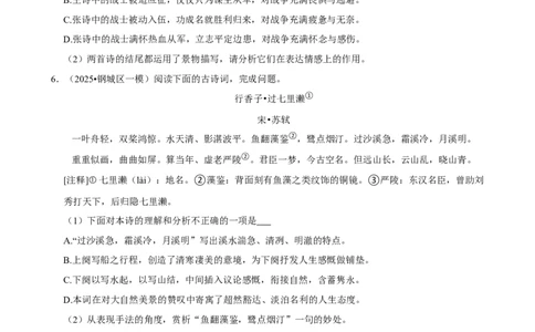 2026年中考语文常考考点专题之古诗词赏析（非选择题）_162026年中考七科常考考点专题资料_001中考语文常考考点专题