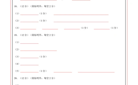 高一化学期中模拟卷（答题卡）A4版_1多考区联考试卷_1014高一期中模拟卷（新高考通用）黄金卷：2024-2025学年高一上学期期中模拟考试