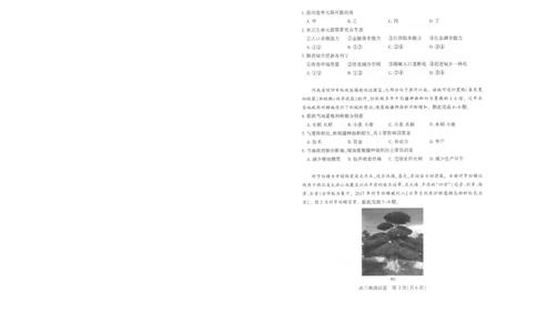 25届武汉市二月调考地理试卷_2025年2月_250228武汉市2025届高中毕业生二月调研考试（全科）_武汉市2025届高中毕业生二月调研考试地理