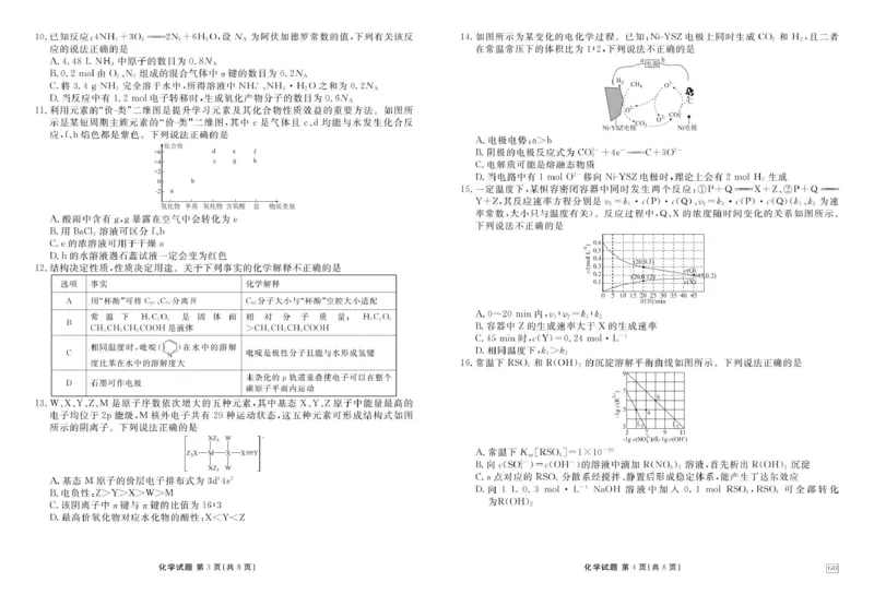 2025届广东衡水金卷高三下学期3月联考化学试卷_2025年3月_250324广东省衡水金卷2025届高三3月大联考（全科）_广东省衡水金卷2025届高三3月大联考化学