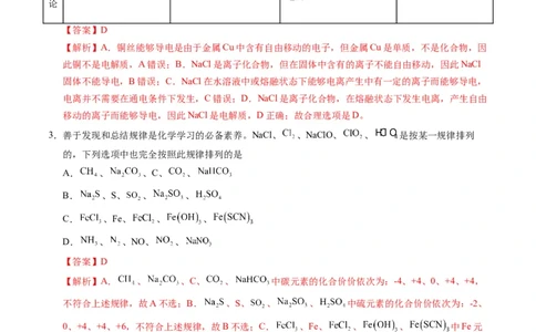 高一化学第一次月考卷（全解全析）_1多考区联考试卷_0920（新八省专用）黄金卷：2024-2025学年高一上学期第一次月考（含答题卡word解析版）