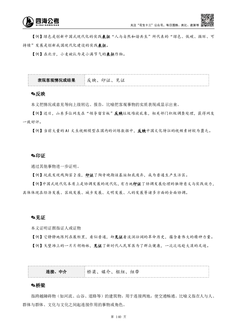 高频成语+高频实词800词（下册）_2026考公资料_（01）花生十三_04刷题班2026年省考四海行测2000题海海刷(1)_03.言语理解刷题_赠送-高频成语实词800词