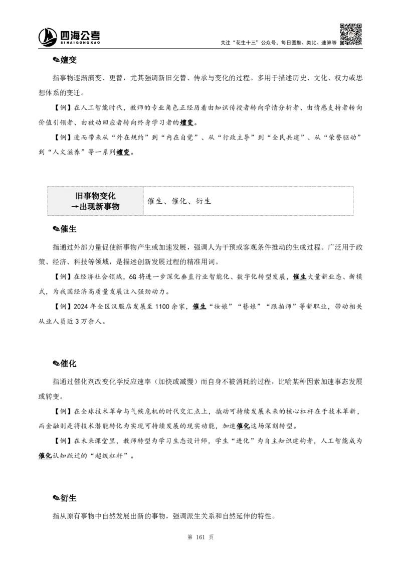 高频成语+高频实词800词（下册）_2026考公资料_（01）花生十三_04刷题班2026年省考四海行测2000题海海刷(1)_03.言语理解刷题_赠送-高频成语实词800词