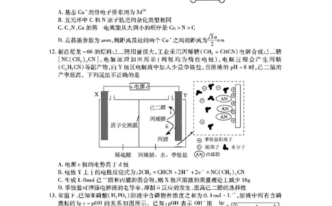 高三理综试题_2024届山西省运城市高三上学期期末调研测试_山西省运城市2024届高三上学期期末调研测试理综