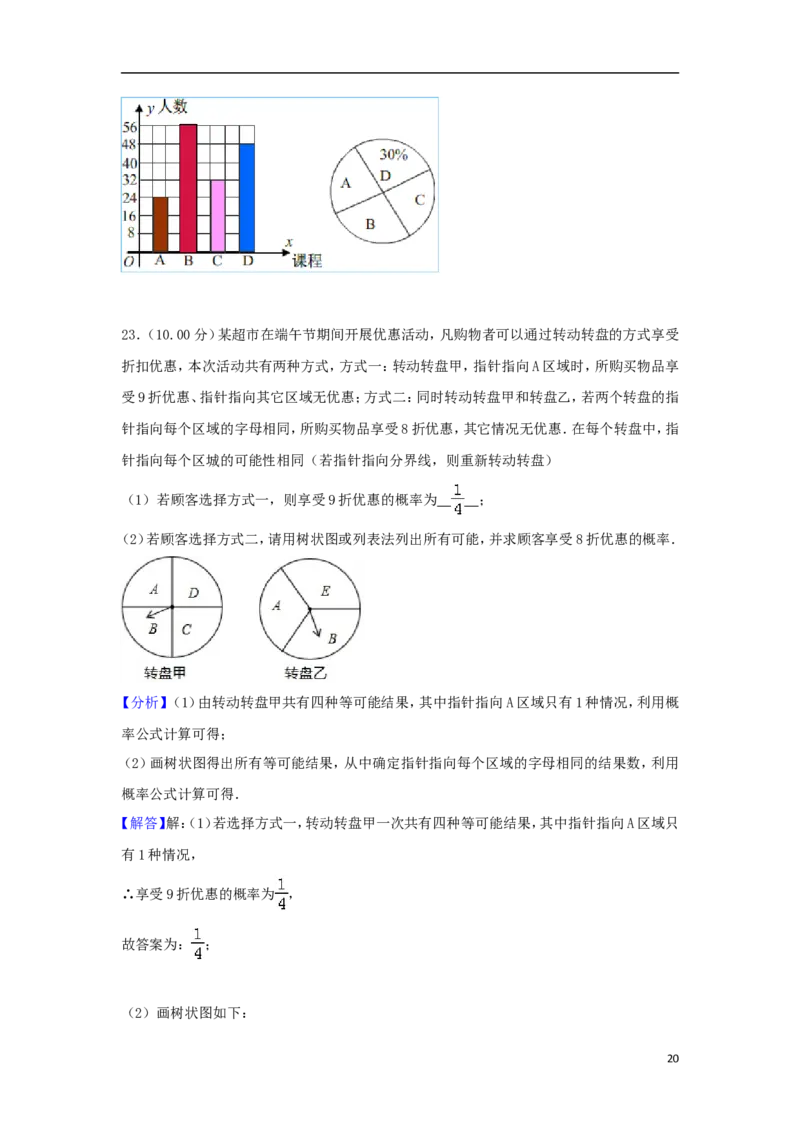 贵州省遵义市2018年中考数学真题试题（含解析）_中考真题_2.数学中考真题2015-2024年_2018年全国中考数学258份