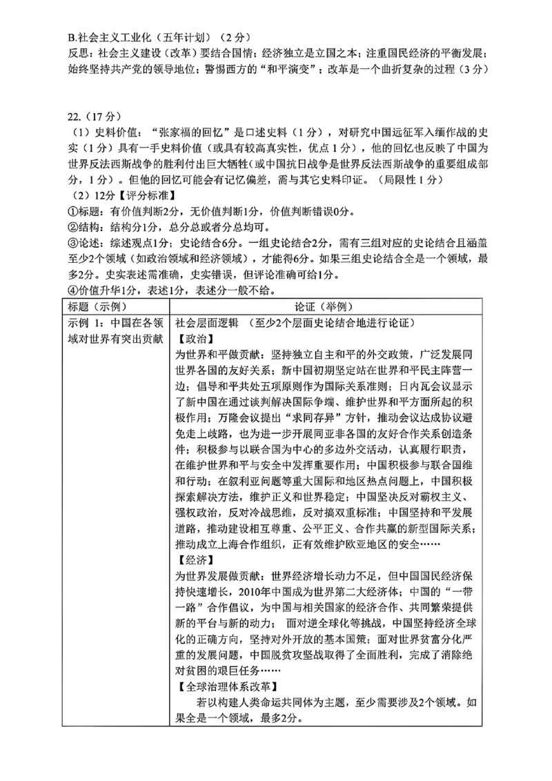 2025届浙江省六校联盟高三下学期模拟预测历史试卷_2025年5月_250526浙江省六校（杭二温中金华一中绍兴一中舟山中学衢州二中）联盟2025届高三5月模拟预测卷（全科）