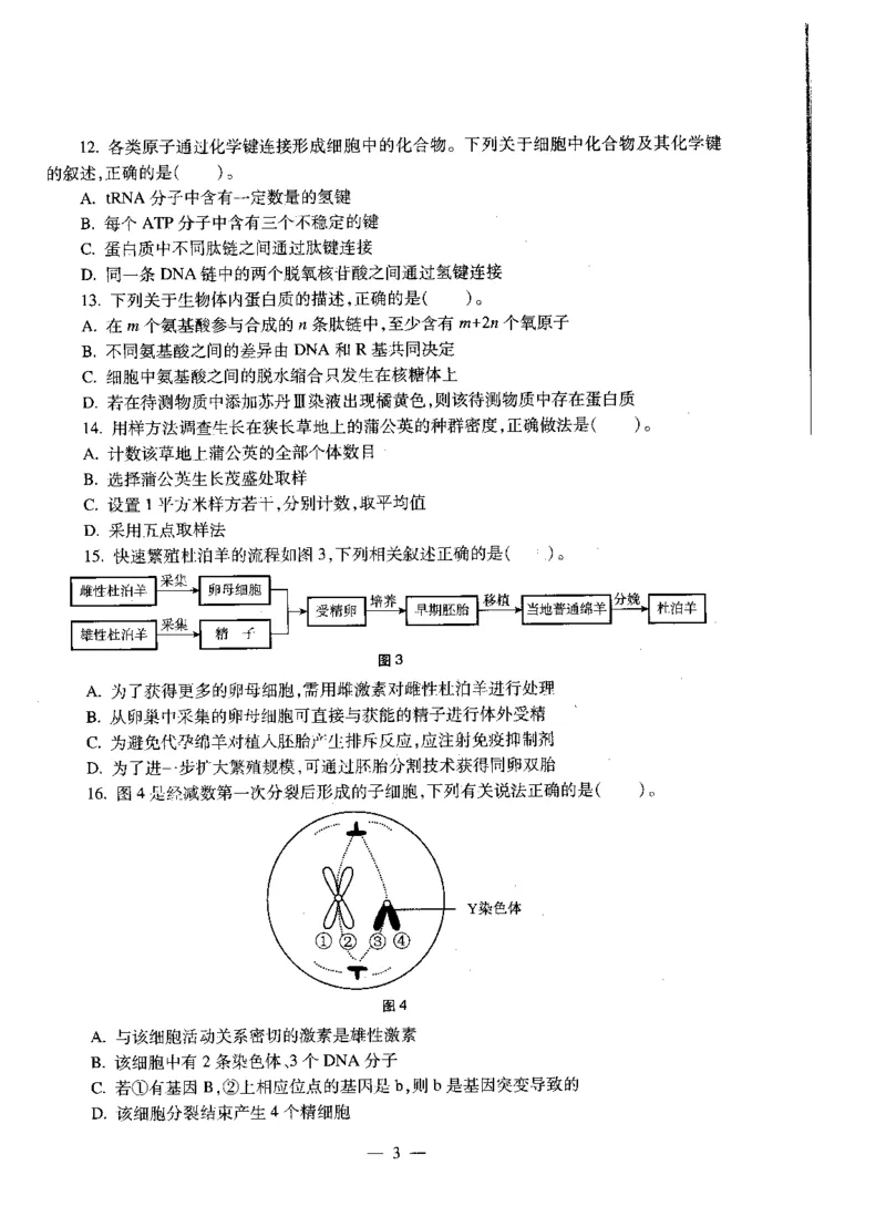 高中生物标准预测试卷题目6-10_4-教培资料-26年最新资料-同步更新_科一科二电子资料合集中小幼（笔记真题知识点汇总等）文件多，按需保存_各机构笔记合集（中小幼）推荐