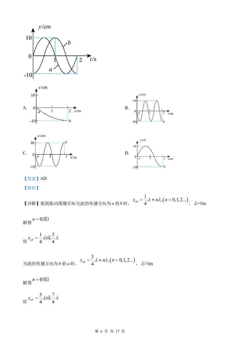 2025《高考真题&bull;陕晋青宁》物理(解析版)_2025《全国高考真题卷》各地方卷_2025《高考真题&bull;陕晋青宁》