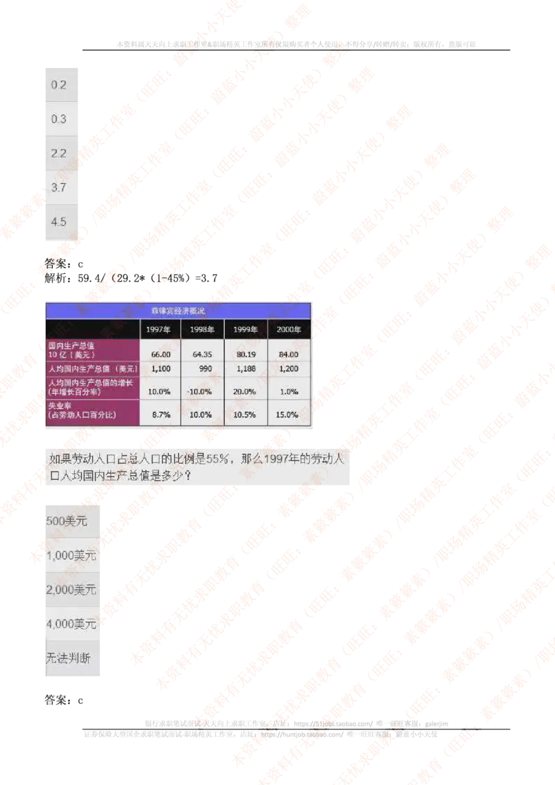 ceb（shl）-数字推理题（num）汇总及答案解析(1)_11、SH-1汇总_11、SH-1汇总_PWC重点内容（也适用于其他公司）_Numerical重点_突击题库