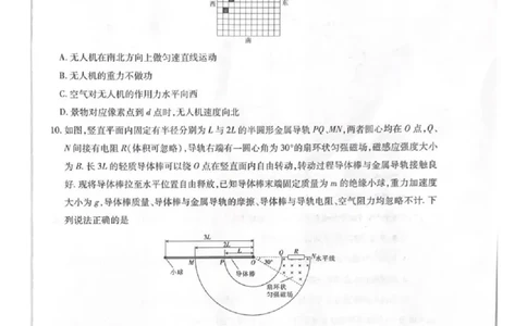 上进联考2025-2026学年新高三秋季入学摸底考试物理_2025年8月_250830广东省上进联考2025-2026学年新高三秋季入学摸底考试（全科）