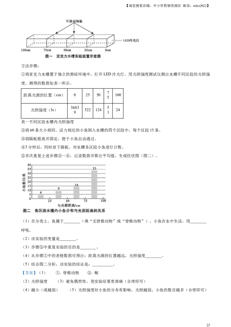 精品解析：2024年四川省广安市中考生物真题（解析版）_中考真题_8.生物中考真题2015-2024年_2024年中考生物真题_精品解析：2024年四川省广安市中考生物真题