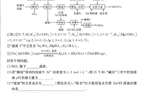 化学2025届高三2月联考_2025年2月_250207福建省金太阳2024-2025学年高三下学期2月开学联考（25-312C）（全科）_化学