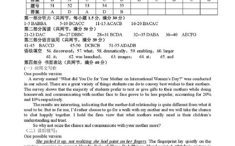 2025届高三第一次模拟英语试卷答案_2025年3月_2503102025届宁夏银川市第一中学高三下学期第一次模拟（全科）_宁夏银川市第一中学2024-2025学年高三下学期第一次模拟考试英语（含听力）