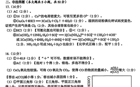 2025年嘉兴市高三基础测试+化学答案_2025年9月_250920浙江省嘉兴市2025年9月高三基础测试（全科）_浙江省嘉兴市2025年9月高三基础测试化学