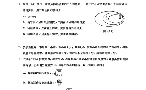 2025年汕头市高三二模-物理试卷_2025年4月_250428广东省汕头二模2025届高三第二次模拟考试（全科）_2025届广东省汕头市高三下学期普通高考第二次模拟考试物理