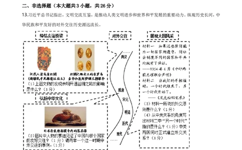 精品解析：辽宁省大连市2019年中考历史试题（原卷版）_中考真题_6.历史中考真题2015-2024年_地区卷_辽宁历史_辽宁历史_大连历史18-22
