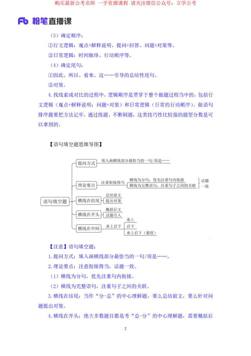 言语5公众号：上岸的资料_2026考公资料_（10）粉笔_2025粉笔国考省考980（课＋笔记）_粉笔980（25多省）_32025FB山东省考980系统班_1.全方法精讲_全笔记_全（6）言语