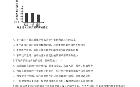精品解析：山东省泰安市2021年中考生物试题（原卷版）_中考真题_8.生物中考真题2015-2024年_2021中考生物真题64份_2021山东省_精品解析：山东省泰安市2021年中考生物试题