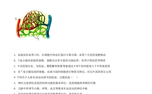 精品解析：山东省泰安市2021年中考生物试题（原卷版）_中考真题_8.生物中考真题2015-2024年_2021中考生物真题64份_2021山东省_精品解析：山东省泰安市2021年中考生物试题