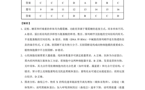 2026届云南三校高考备考实用性联考卷（二）生物-答案_2025年8月_2508262026届云南三校高考备考实用性联考卷（二）_云南三校2026届高考备考实用性8月联考卷（二）生物+答案