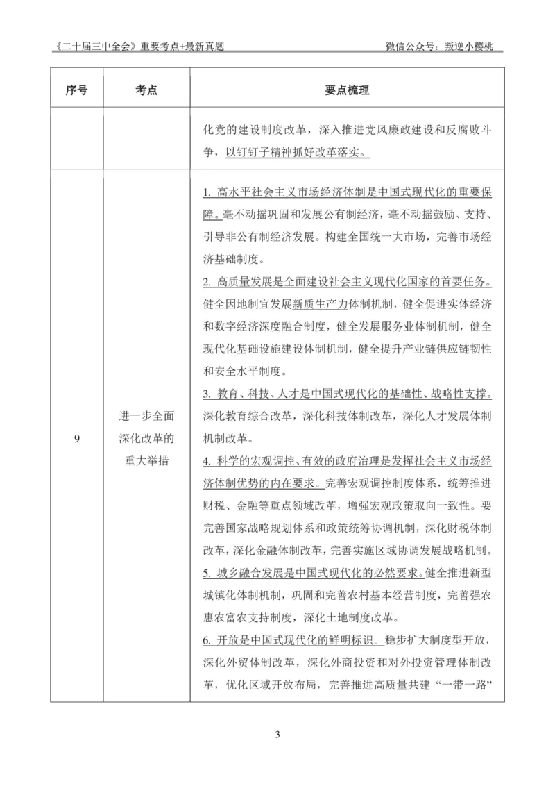 &ldquo;二十届三中全会&rdquo;重要考点+最新真题_2026考公资料_（49）政治理论合集_政治理论合集_二十届三中全会