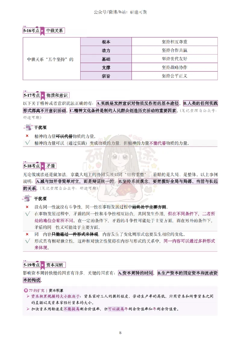 @研途可期-肖八选择题精解（合并）_2026考公资料_（49）政治理论合集_政治理论合集_2025考研政治pdf（笔记）_肖秀荣考研政治_25肖秀荣《八套卷》+浓缩背诵合集