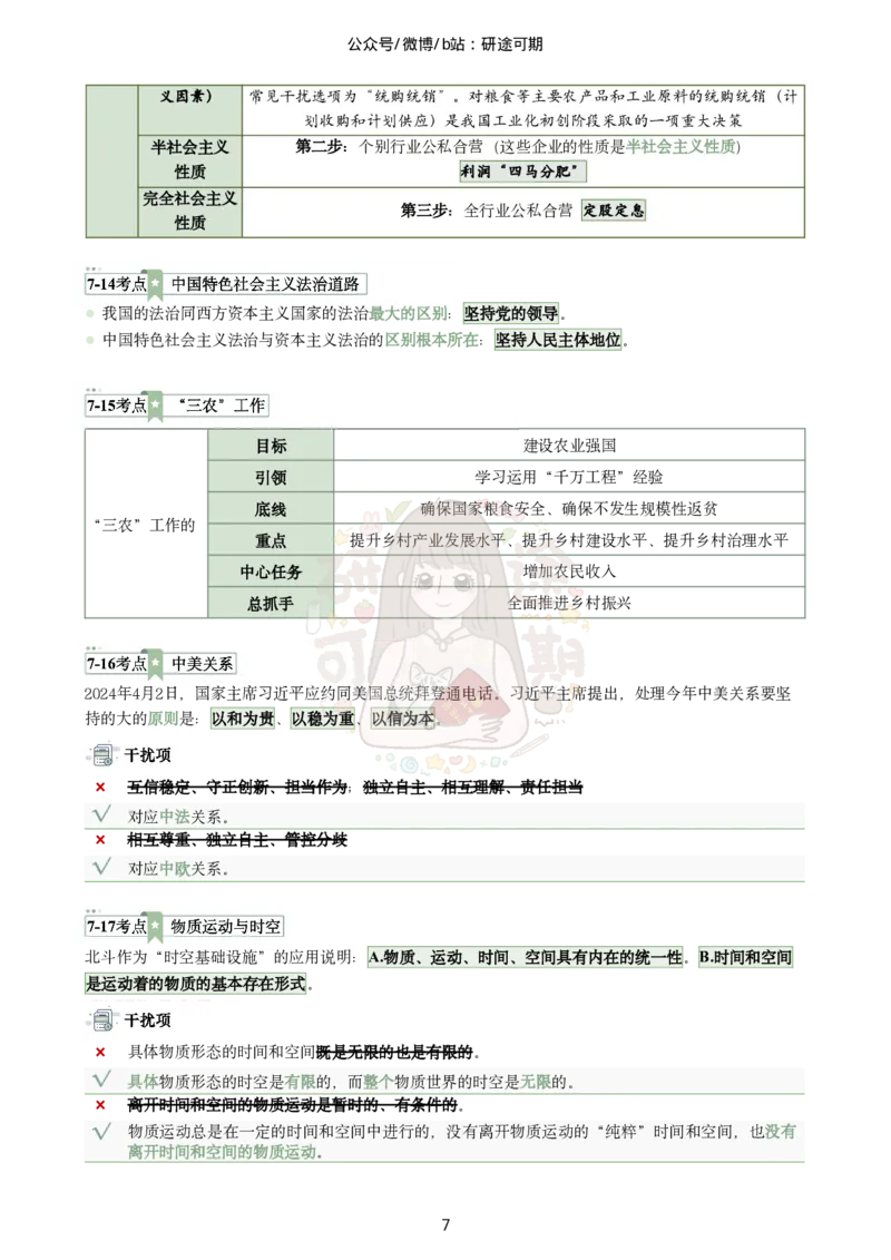 @研途可期-肖八选择题精解（合并）_2026考公资料_（49）政治理论合集_政治理论合集_2025考研政治pdf（笔记）_肖秀荣考研政治_25肖秀荣《八套卷》+浓缩背诵合集