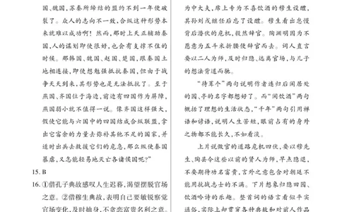 2025&mdash;2026学年高三年级第二次月考答案-语文简答_2025年10月_12026年试卷教辅资源等多个文件_251023海南部分学校2025-2026学年高三上学期第二次月考