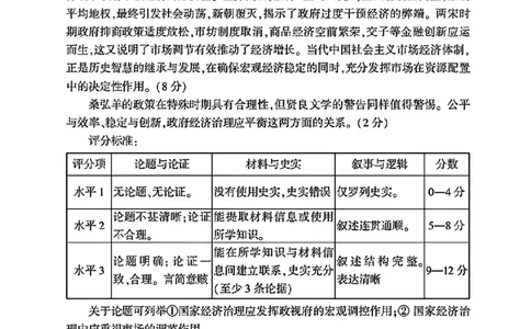 2025年河南省五市高三第二次联考-历史答案_2025年4月_250425河南五市二联2025年河南省五市高三第二次联考