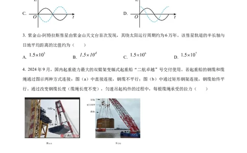 2025年1月八省联考高考综合改革适应性测试&mdash;&mdash;高三物理试卷Word版无答案（内蒙古）_2025年1月_❤2025年高考综合改革适应性演练（八省联考）(1)