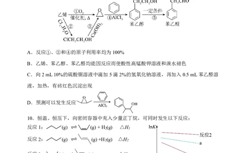 2025~2026学年第一学期高三9月模块诊断（总第三次）化学试题_2025年9月_250921山西省太原市山西大学附属中学校2025-2026学年高三上学期9月（总第三次）模块诊断（全科）