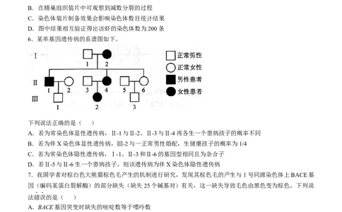2025年1月云南省普通高等学校招生考试适应性测试（八省联考）生物试题（无答案）_2025年1月_❤2025年高考综合改革适应性演练（八省联考）(1)