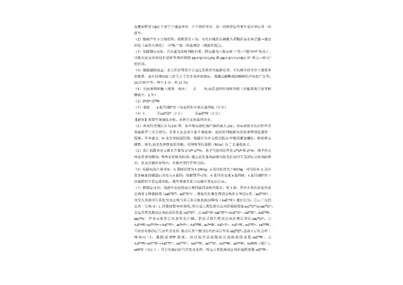 东北三省精准教学联盟2024-2025学年高三下学期3月联考生物试题+答案_2025年3月_250304东北三省精准教学联考2025届高三3月联考