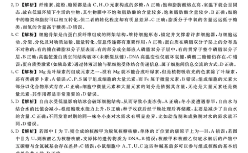 2026届高三华师联盟10月质量检测考试+生物答案_2025年10月_2510182026届高三华师联盟10月质量检测考试（全科）
