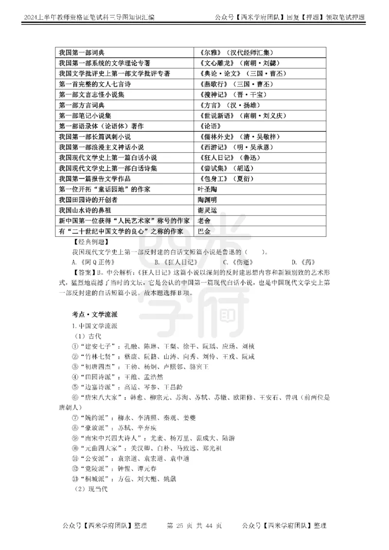 高中语文-知识导图汇编_4-教培资料-26年最新资料-同步更新_初中高中教资_03科三专项（进去保存报考的学科即可）_01科目三FB网课、三色速记手册、知识点导图等推荐_高中