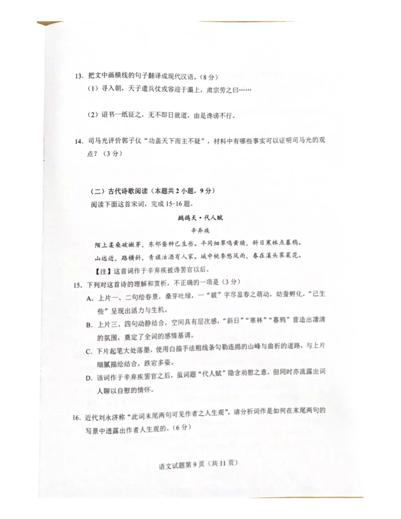 2025届湖南省长沙市新高考适应性考试语文试卷_2025年1月_250114长沙市2024-2025学年高三上学期新高考适应性考试（全科）_湖南省长沙市2024-2025学年高三上学期新高考适应性考试语文