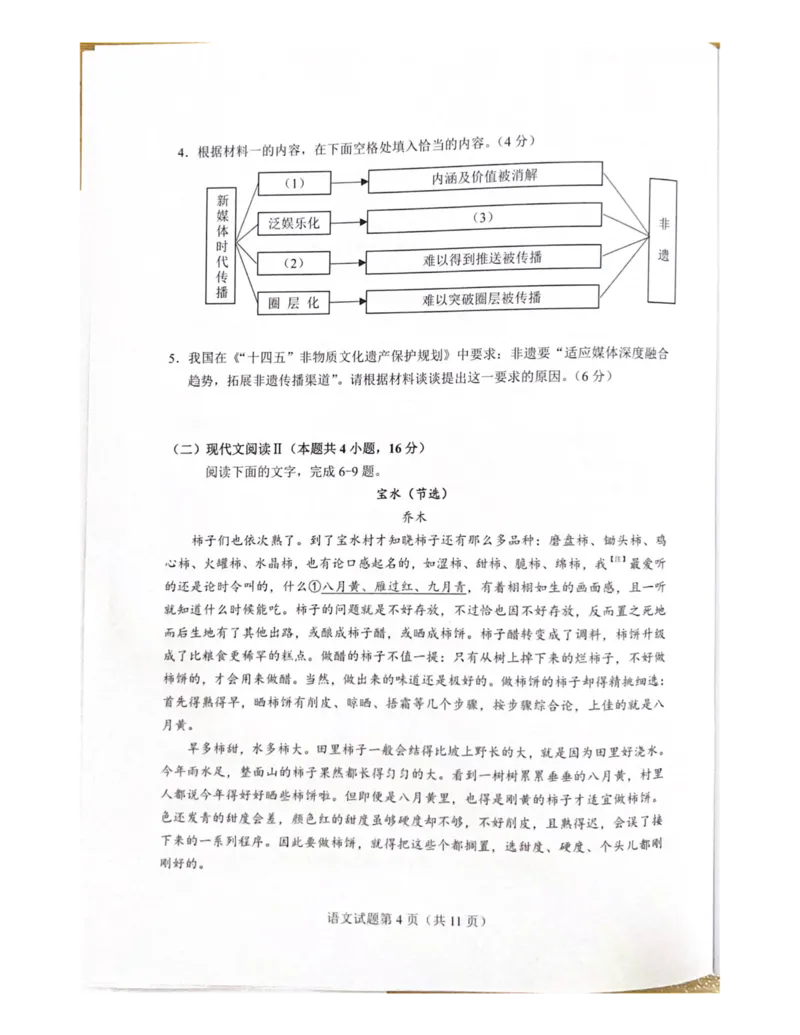 2025届湖南省长沙市新高考适应性考试语文试卷_2025年1月_250114长沙市2024-2025学年高三上学期新高考适应性考试（全科）_湖南省长沙市2024-2025学年高三上学期新高考适应性考试语文